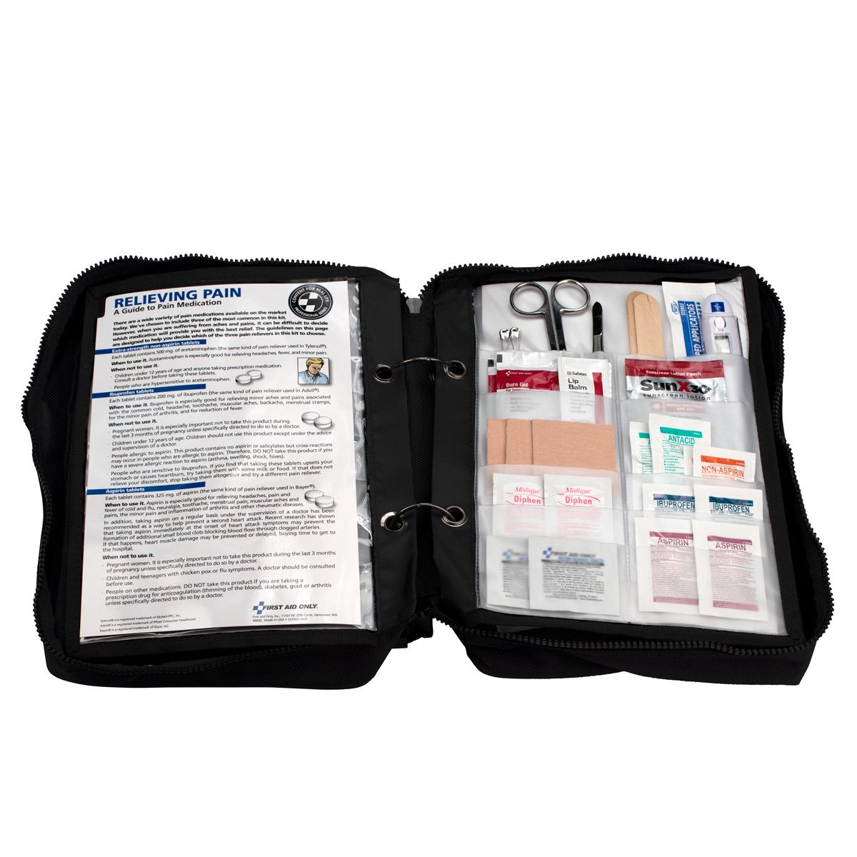 First Aid Only Deluxe Survival First Aid 223 Piece Kit FA-462 First Aid Only Deluxe Survival First Aid 223 Piece Kit FA-462